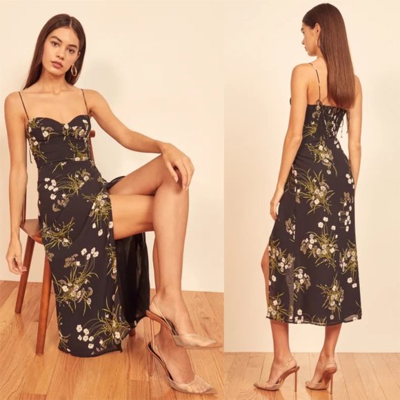 NWOT Reformation Kourtney Dress in Veuve - Picture 1 of 17